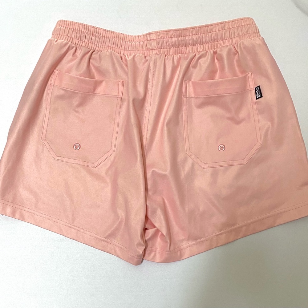 Nomad Trunks Pink Swim Hybrids with Red Drawstring S - Picture 3 of 4
